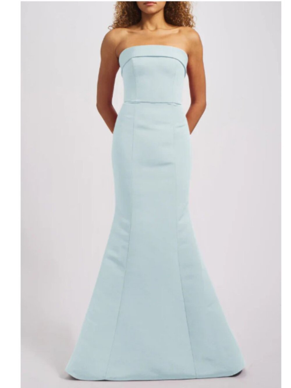 Mint Strapless Fold Over Faille Gown Style Jaylin Size 20